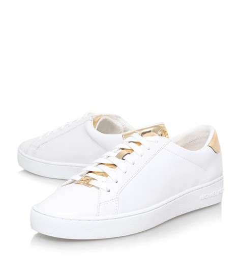 michael kors irving lace up zilver|Michael kors irving lace up sneakers + FREE SHIPPING.